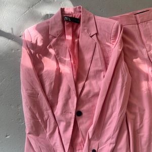 ZARA PINK pant suit set